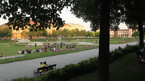 Teens in the park Stock Footage 24777828