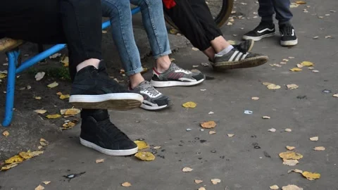Teens resting in park Stock Footage 280294863