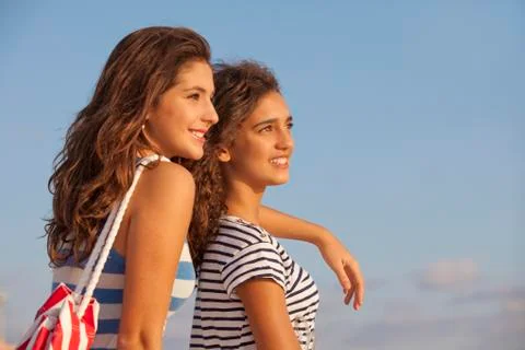 Teens on vacation Stock Photos