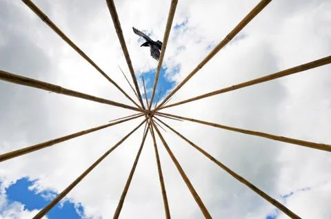 Teepee frame. Stock Photos
