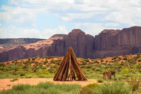 Teepee in  Monument Valley Stock Photos