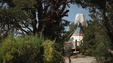 Teepee pan 스톡 동영상 41407966