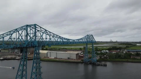 Tees Transporter Bridge Stock Footage 337000886