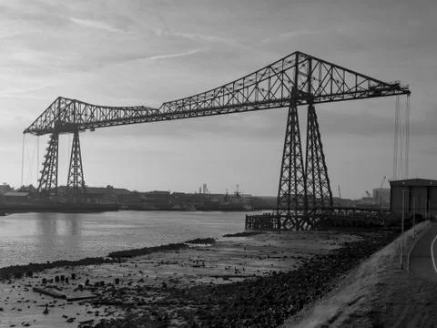 The Teesside Middlesbrough Transporter Bridge Stock Photos