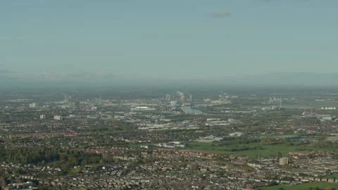 Teesside Top Shot Looking Out Over Towards Middlesbrough. 库存影片 136533194