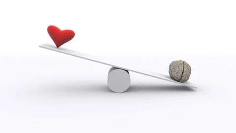 Teeter Heart or Brain Balance Stock Footage 252077458