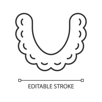 Teeth aligners linear icon Stock Illustration