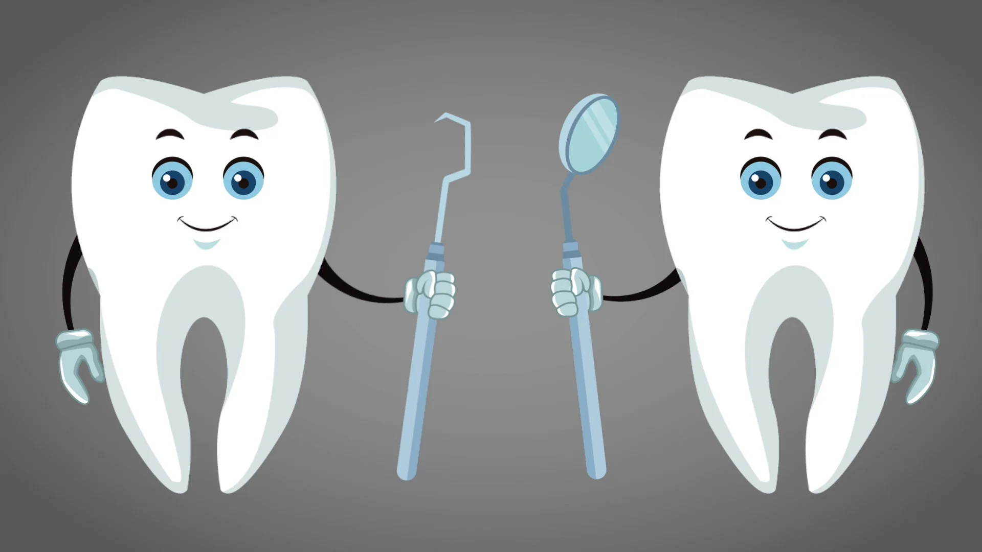 Teeth cartoon and dental hygiene HD anim... | Stock Video | Pond5