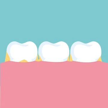 Teeth cartoon vector. free space for text. wallpaper. background. Stockillustratie