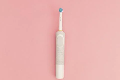 Teeth counter on a pink background Stock Photos