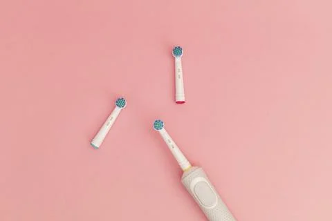 Teeth counter on a pink background Stock Photos