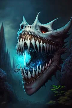 Teeth of dahlver nar Stock Illustration