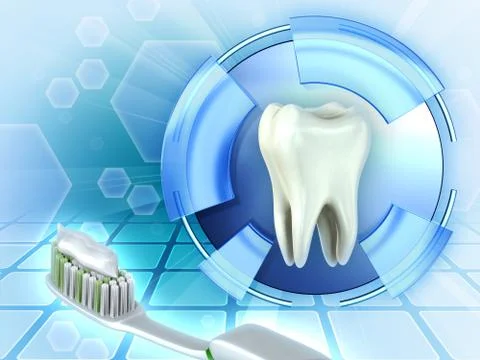 Teeth defenses Stock Illustration