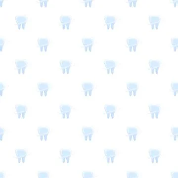 Teeth dental care pattern with protective enamel layer Stock Illustration