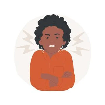 Teeth grinding isolated cartoon vector illustration. Stockillustratie