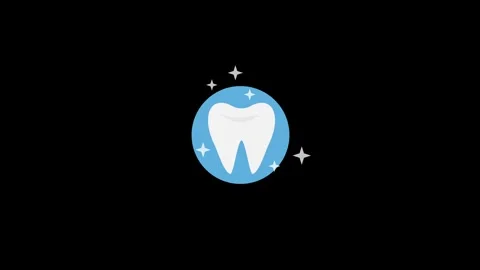 Teeth Icon Animated Video Stock Footage 300224056