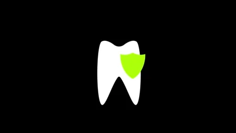 Teeth icon animated video Stock Footage 300703053