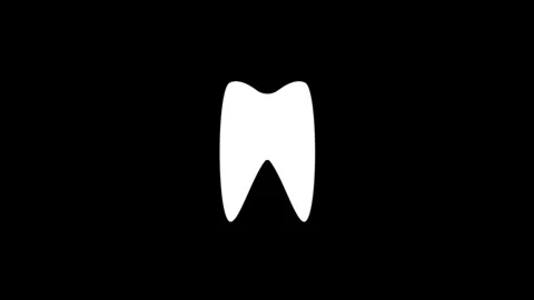 Teeth icon animated video Stock Footage 300703054