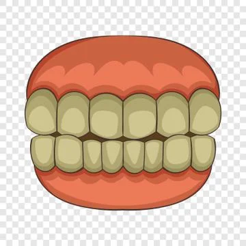 Teeth icon, cartoon style 스톡 일러스트