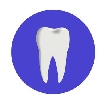 Teeth icon dentist flat vector sign or symbol. For dental clinic Stock Illustration