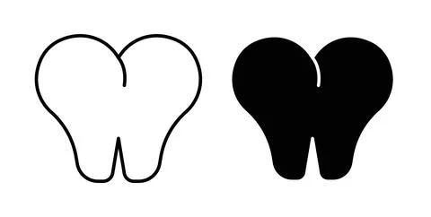 Teeth icon Illustration designs pack for Web Stock Illustration