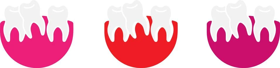 Teeth icon on white background Stock Illustration