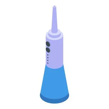 Teeth irrigator icon isometric vector. Dental oral care Stock-Illustration