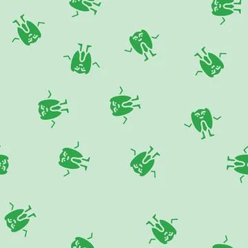 Teeth monster alien glyph vector seamless pattern 스톡 일러스트
