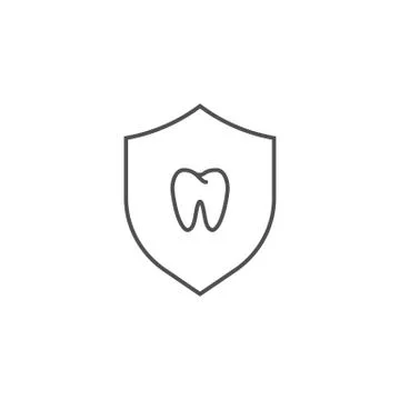 Teeth Protection Icon. Stock Illustration