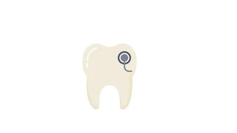 Teeth scope icon animation for video motion graphics Stock Footage 201412531