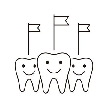 Teeth team icon, illustration vector. Dental concept. Stock Illustration