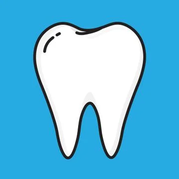 Teeth vector cartoon design. Stock Illustration