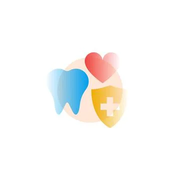 Teeth. Vector icon in gradient style. Editable illustration Stock Illustration