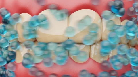 Teeth whitening and cleaning Stock Footage 278672532