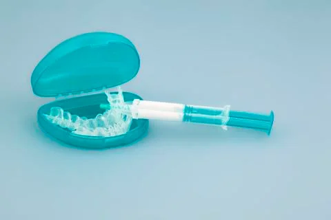 Teeth whitening system Stock Photos