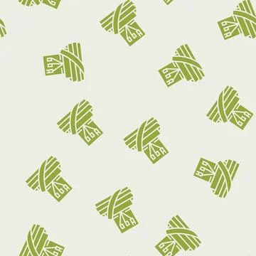 Tefillin phylacteries glyph seamless pattern Stock Illustration