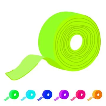 Teflon pipe seal tape vector cartoon graphic Stock Illustration