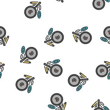 Teflon ptfe thermoplastic vector seamless pattern Stock Illustration