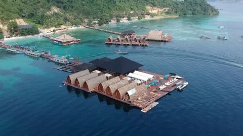 Tegal Mas Island, Lampung, Indonesia Stock Footage