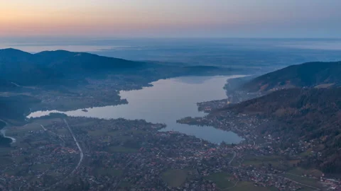 Tegernsee germany skyline Video stock 145545813