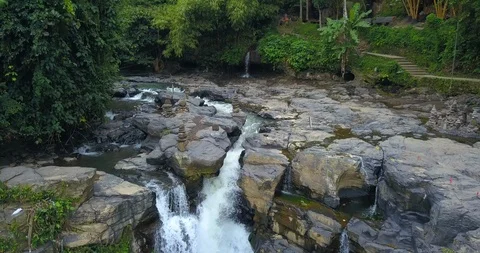 Tegunungan waterfall Stock Footage 96035202