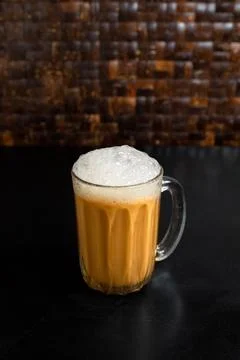 Teh tarik or pulled milk tea, popular drink in Malaysia for all occasions Stock Photos