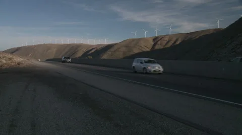 Tehachapi Pass Wind Farm 2 Stock Footage 1013661