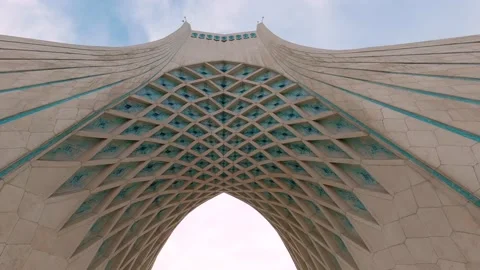 Tehran-Azadi tower (freedom tower) hyperlapse Stock-Footage 155775189