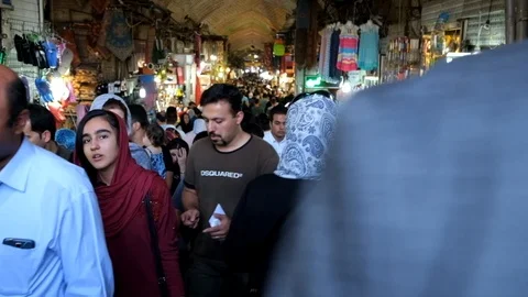 Tehran Bazaar, Iran Video stock 91233931