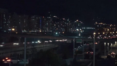 Tehran cityscape at night Stock Footage 335938861