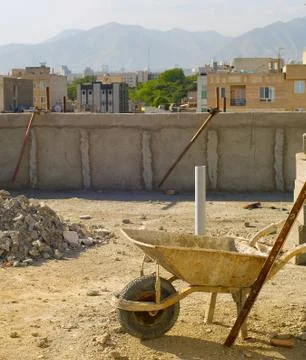 Tehran construction site, Iran Foto stock