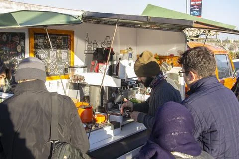 Tehran Mobile car cafe Stock Photos