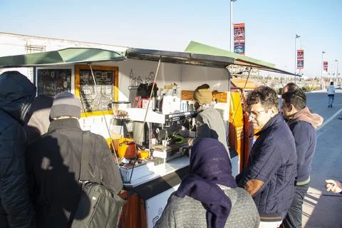 Tehran Mobile car cafe Stock Photos