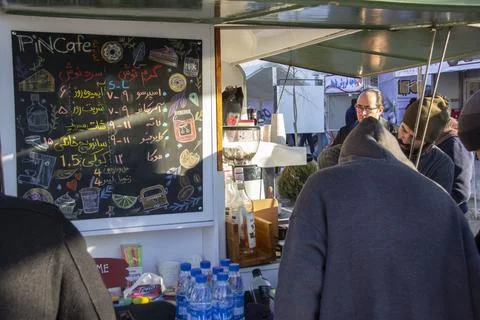 Tehran Mobile car cafe Stock Photos